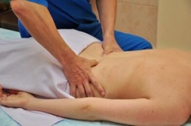 Massage in the treatment of lumbar osteochondrosis