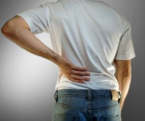 Low back pain is a symptom of osteochondrosis.