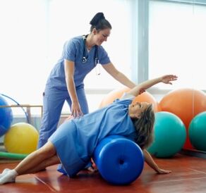 Therapeutic exercise for osteochondrosis.